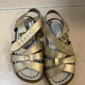 Gold Kids Sandals by Salt Water